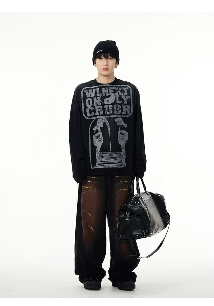 Yin Yang Crush Graphic Sweatshirt