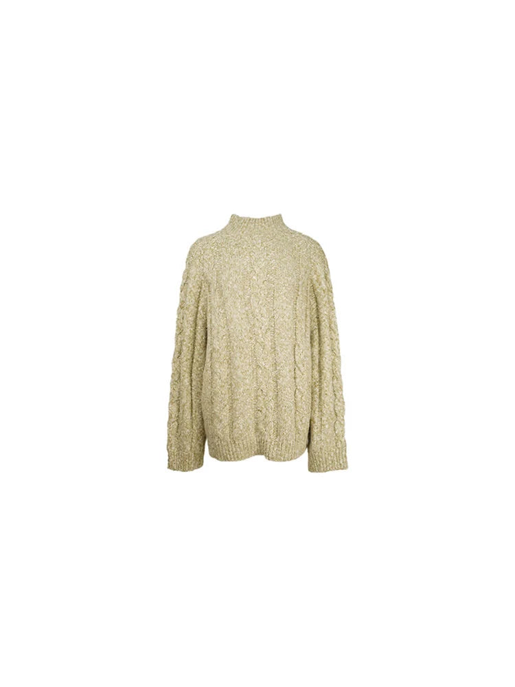 Vintage Chunky Cable Knit Sweater