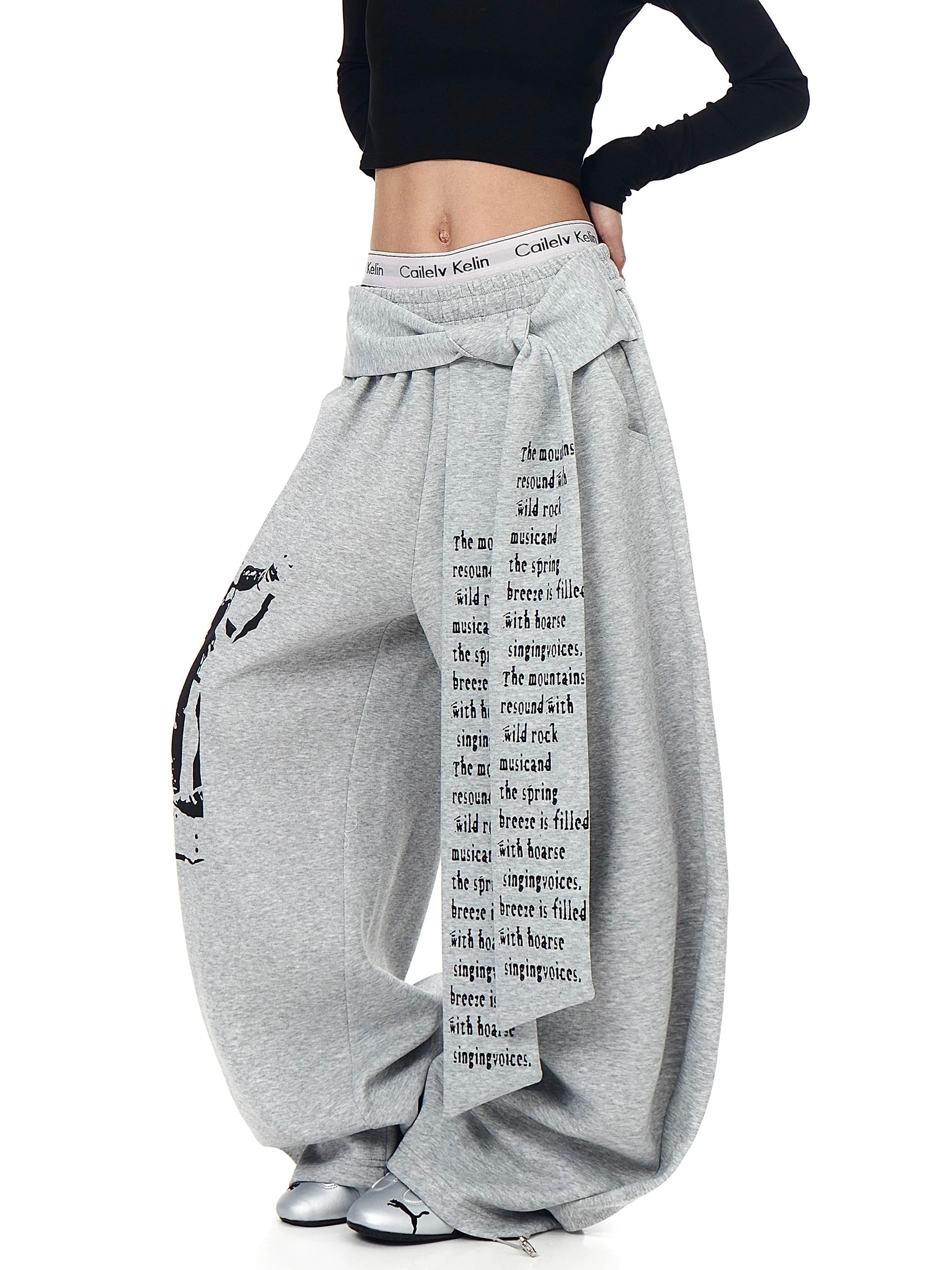 Lyric Shade Wrap Fleece Trousers