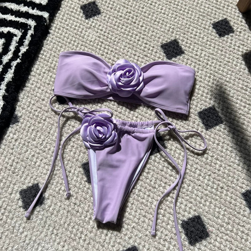Bloom Crochet Maxi Bikini Set