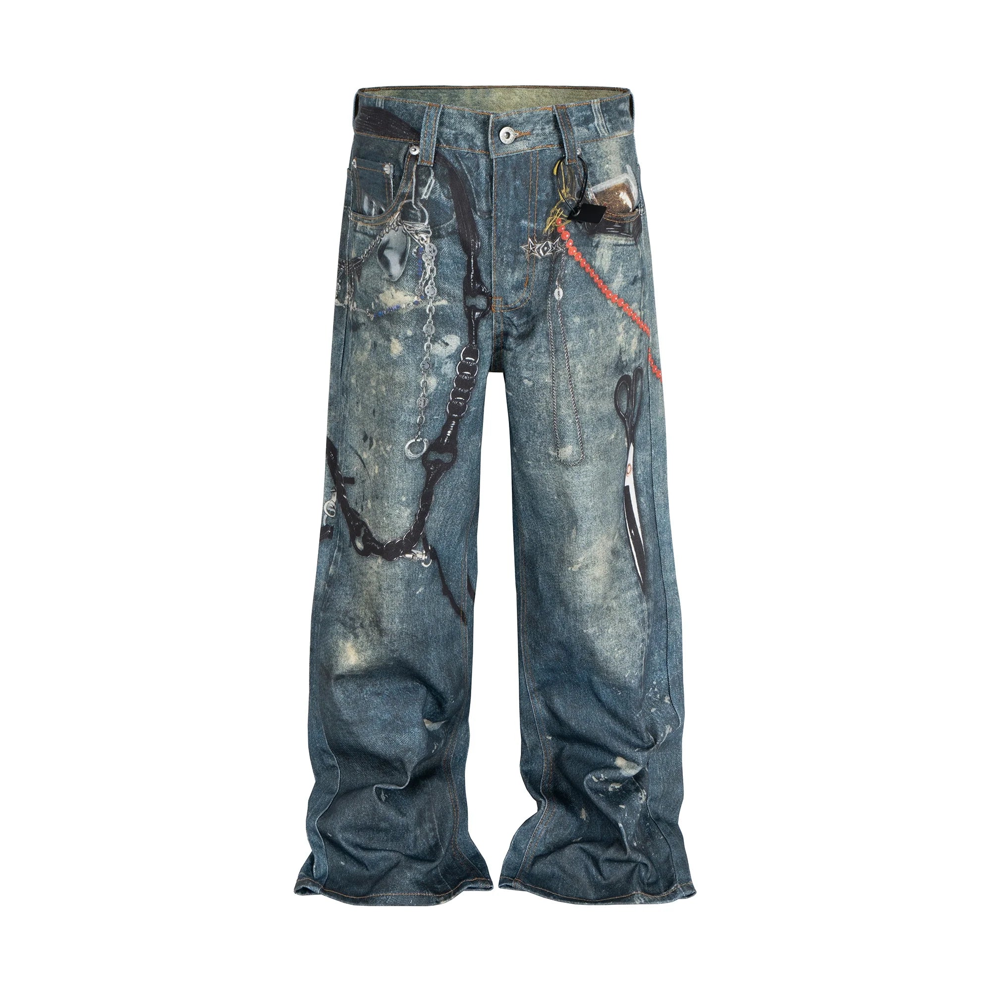 Artisan Print Statement Denim Jeans