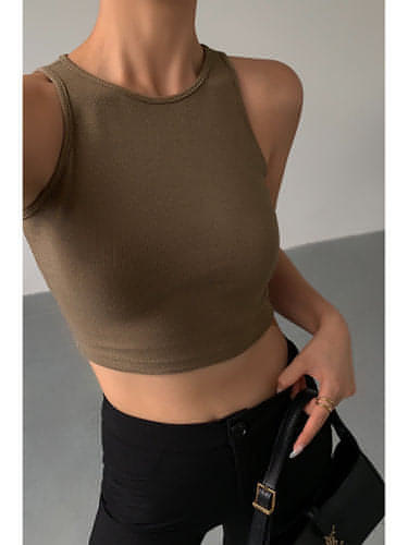 Summer Black Knitted Tank Top - chiclara