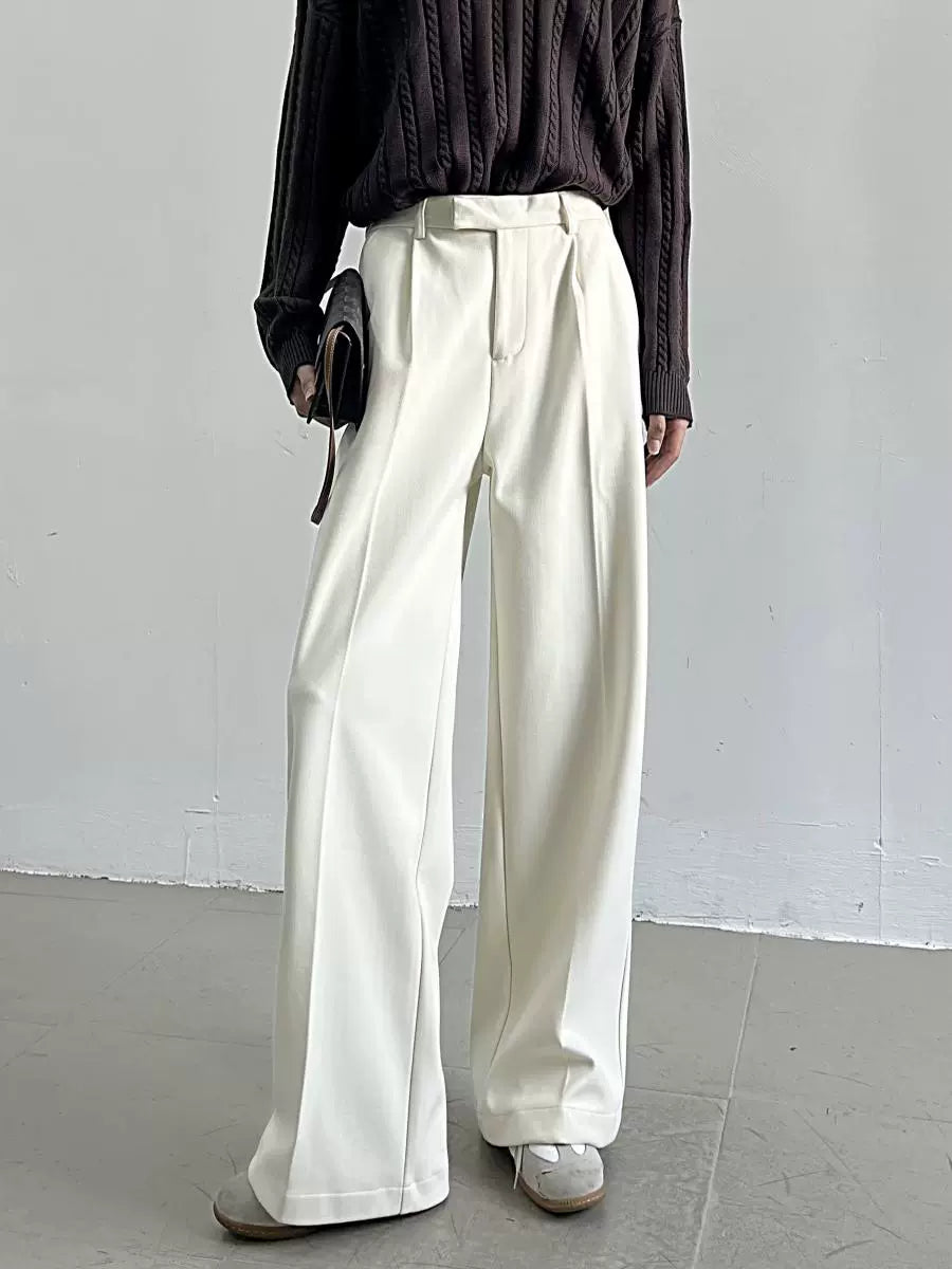 Wide Leg Onyx Vanguard Tailored Trousers