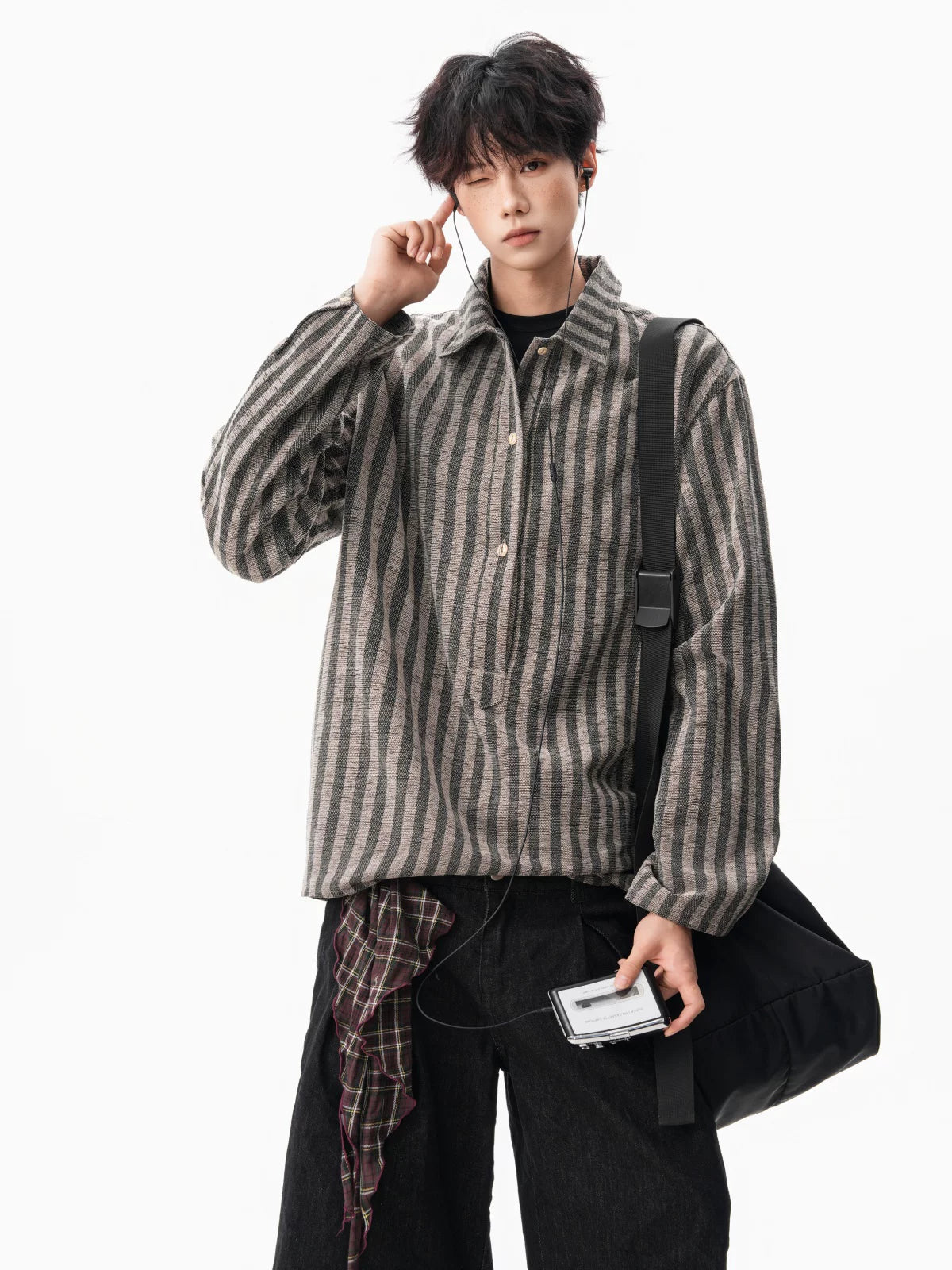 Hazel Loom Textured Stripe Shirt