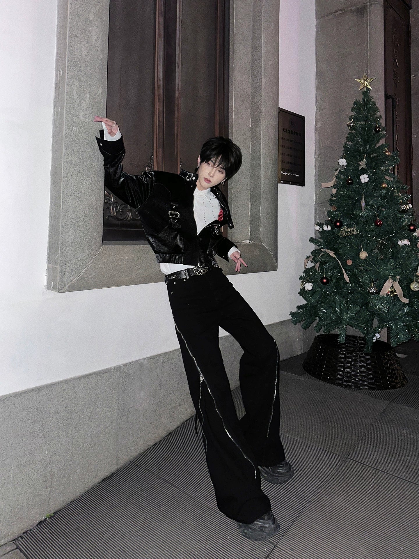 Crimson Relic Croc-Harness Jacket