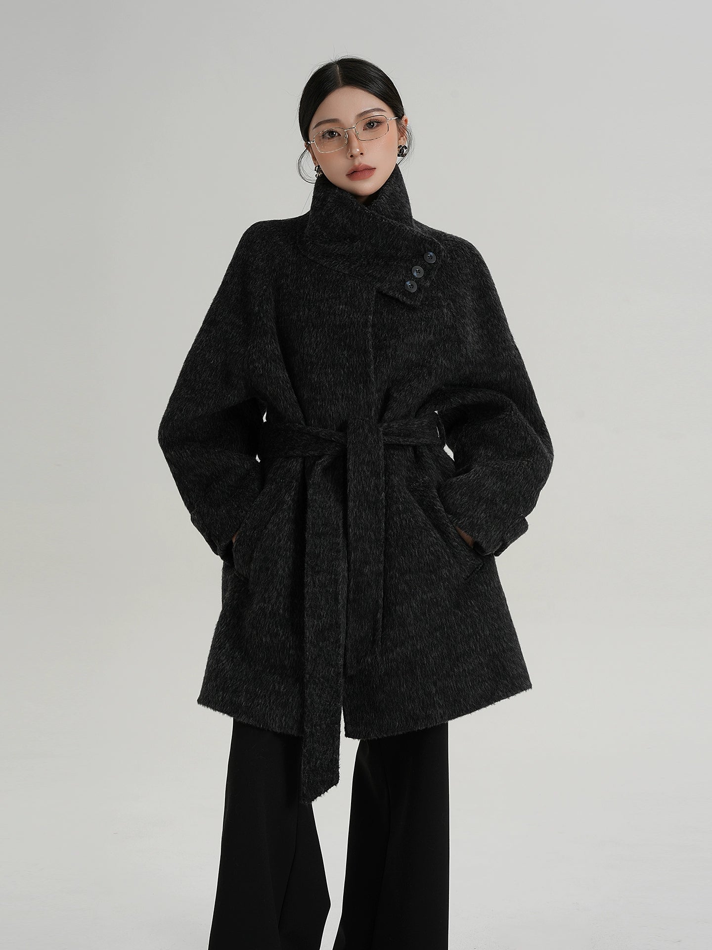 Crest Funnel Wool Jacket