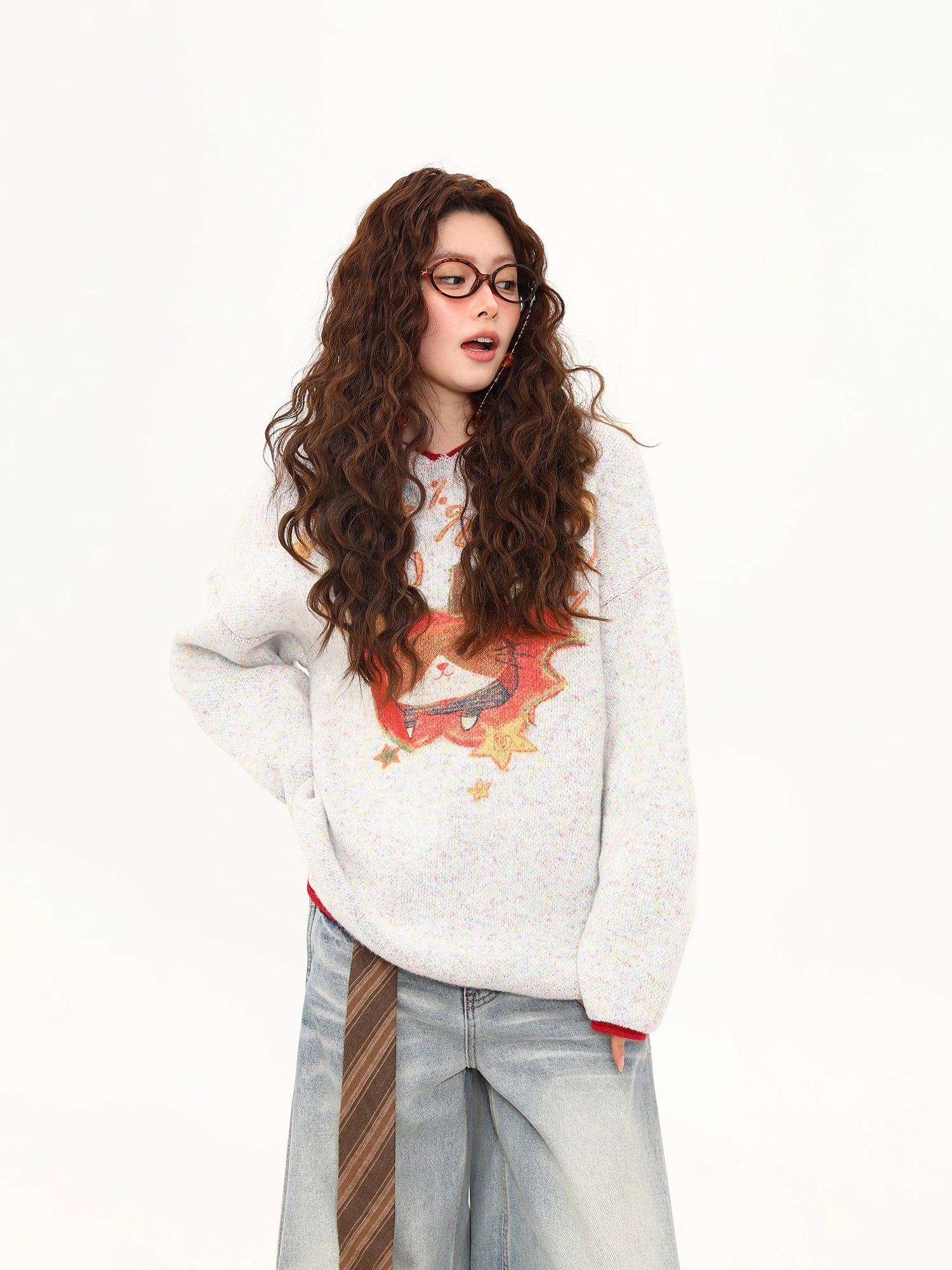Autumn Kitty Apple Pie Knit Sweater