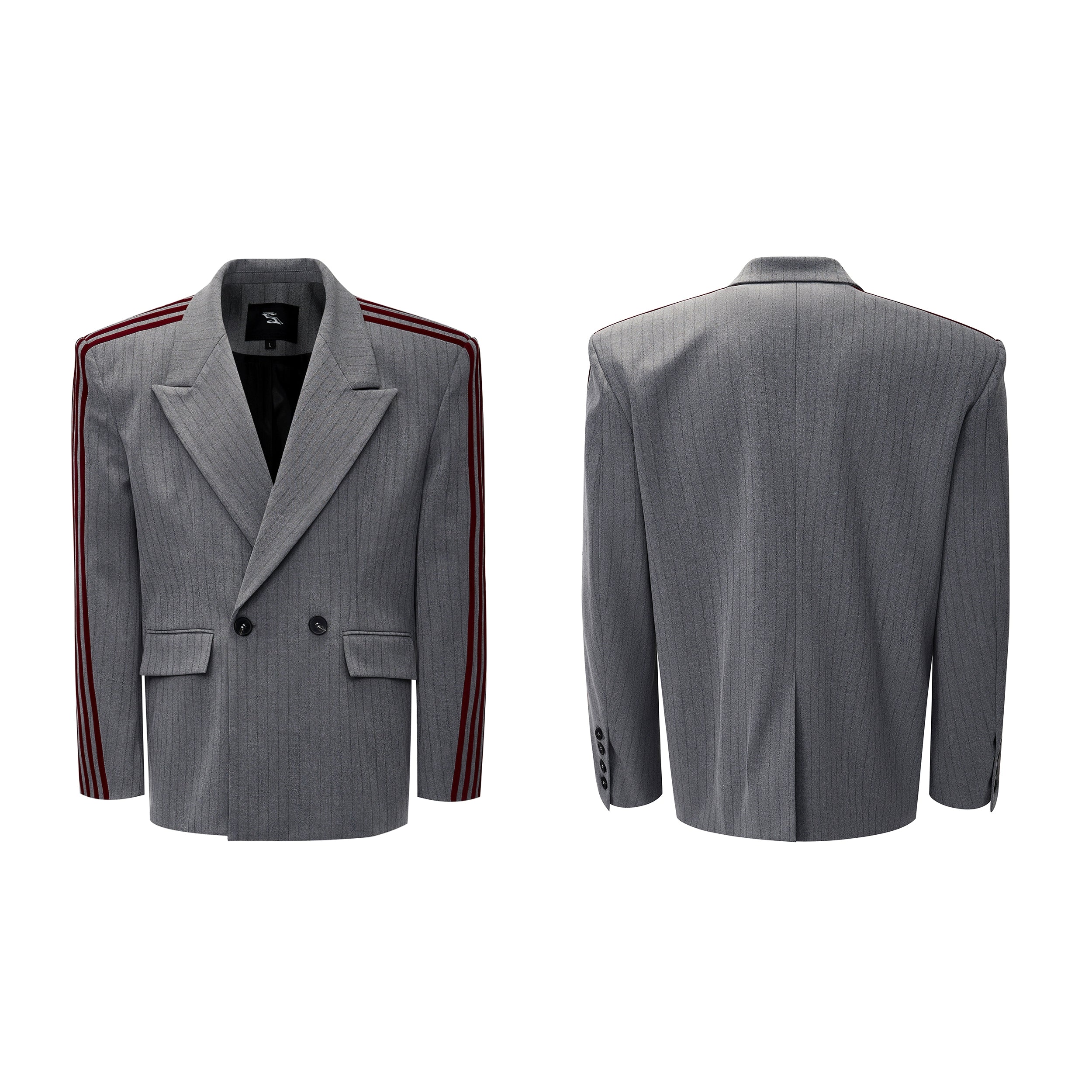 Pinstripe Jacket with Side Stripes and Pants Setup