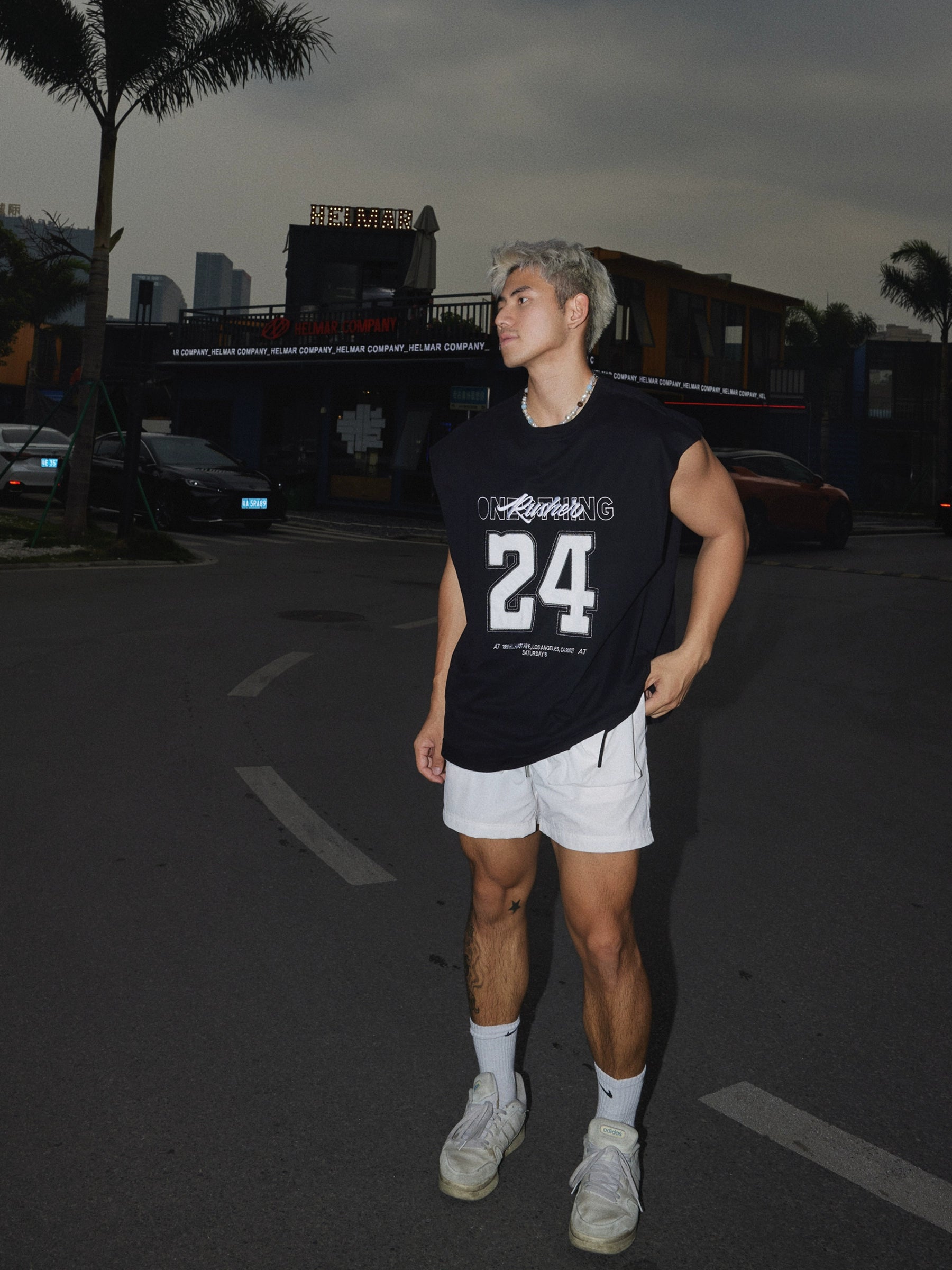 Sleeveless Graphic Muscle Tee
