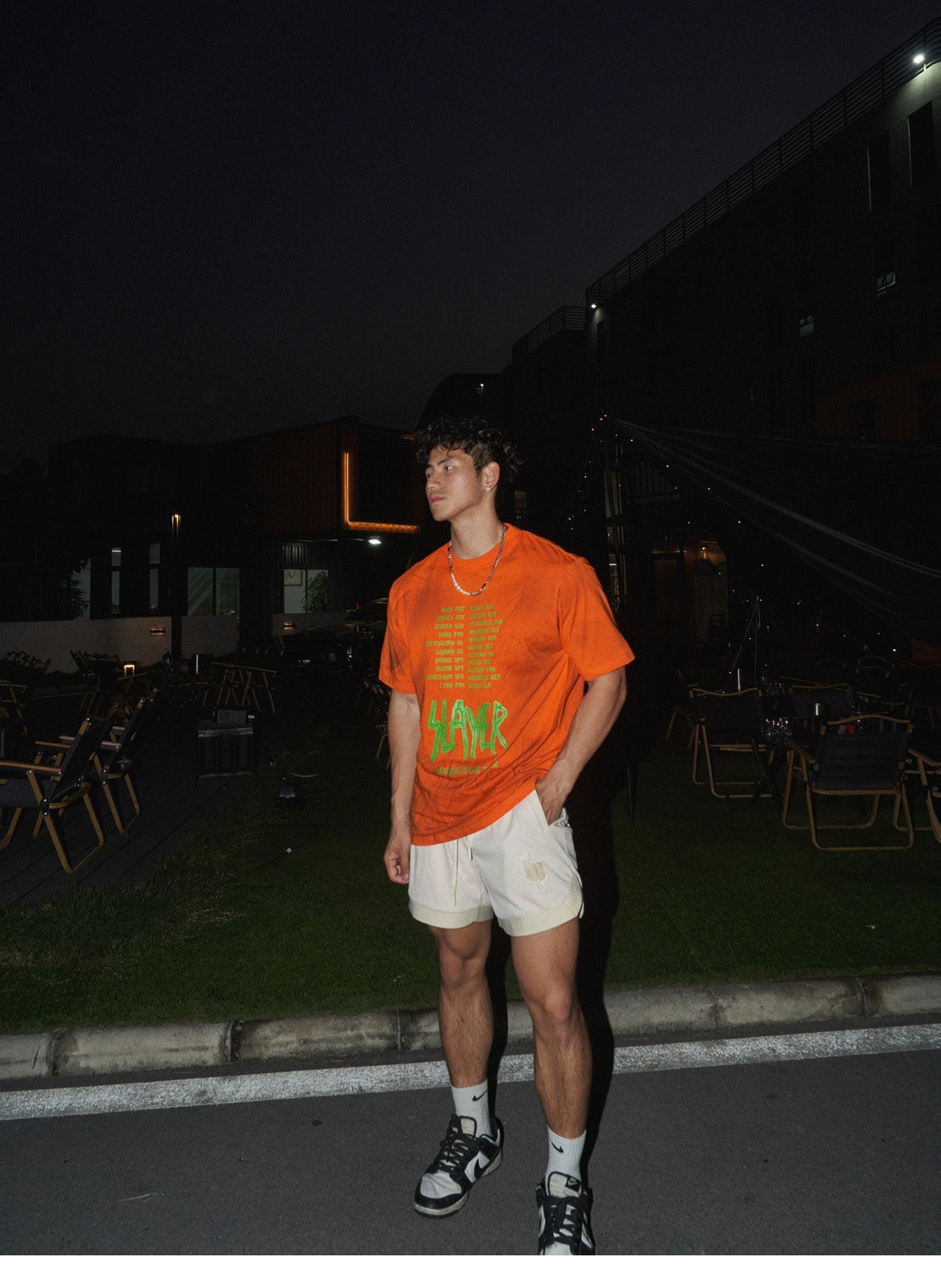 Mesh Embroidered Shorts