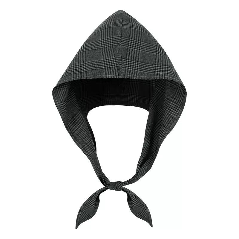 Plaid Whisper Tie-Hood Scarf