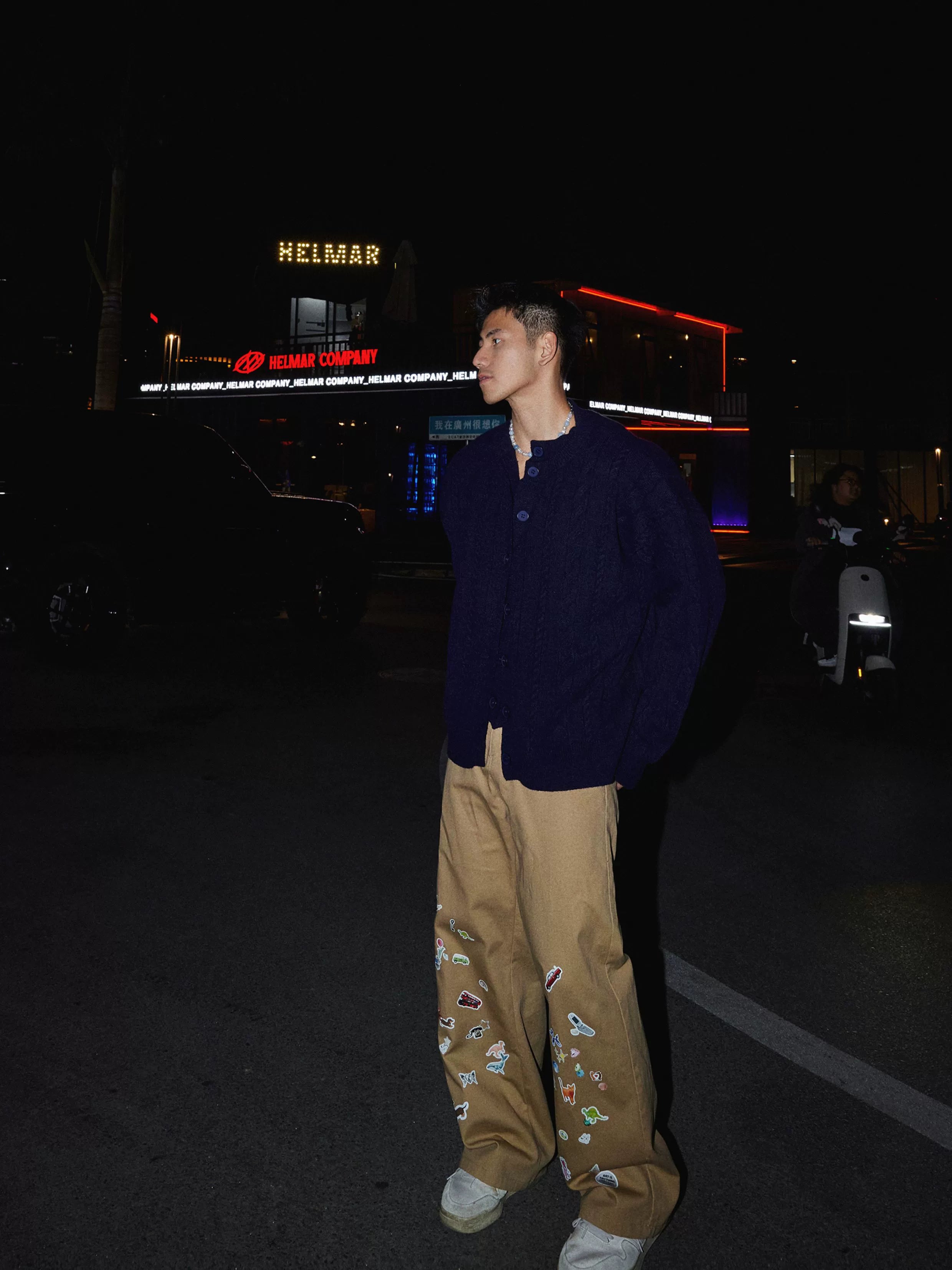 Button-Up Cable Knit Cardigan