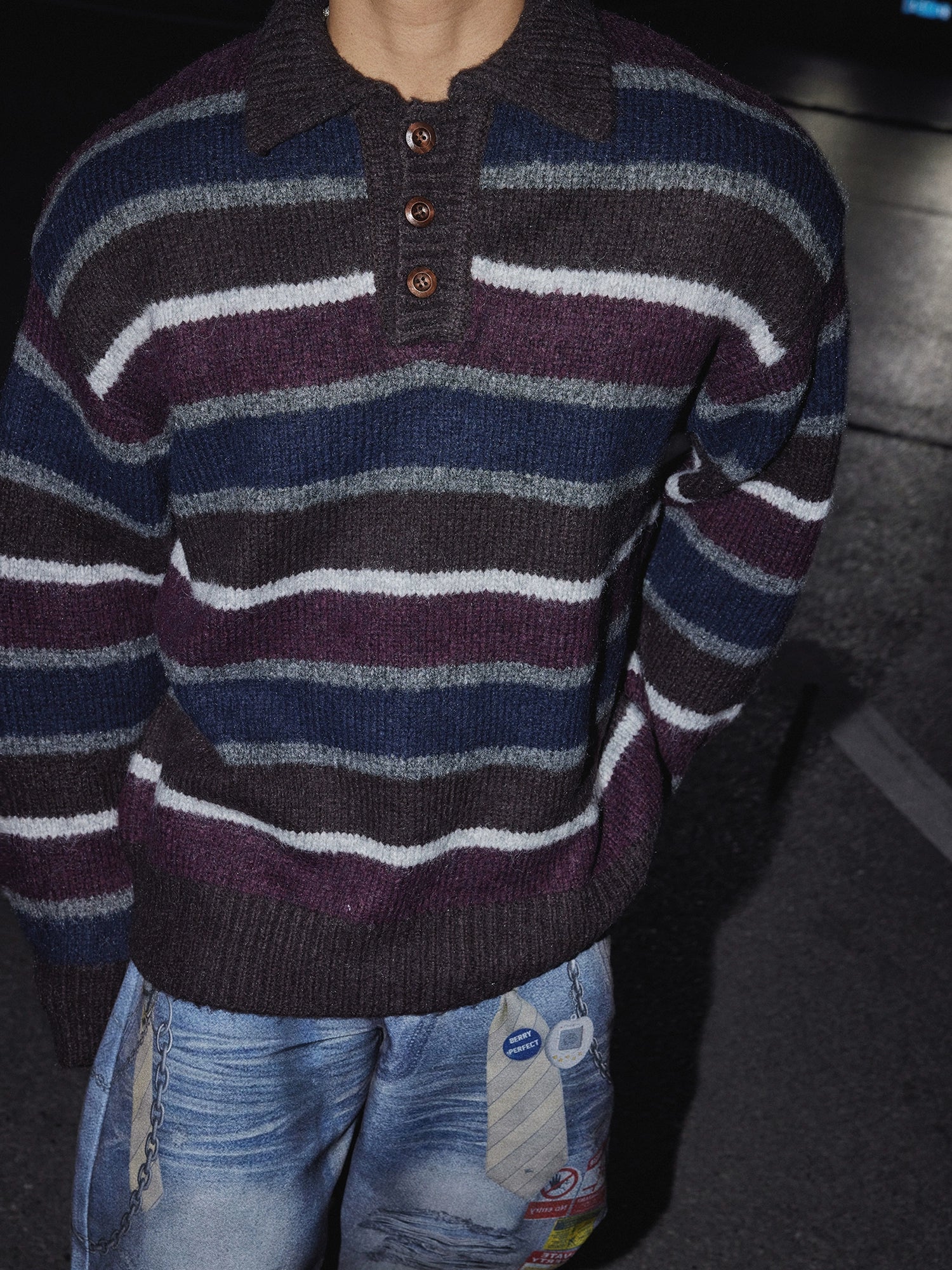 Twilight Horizon Striped Pullover