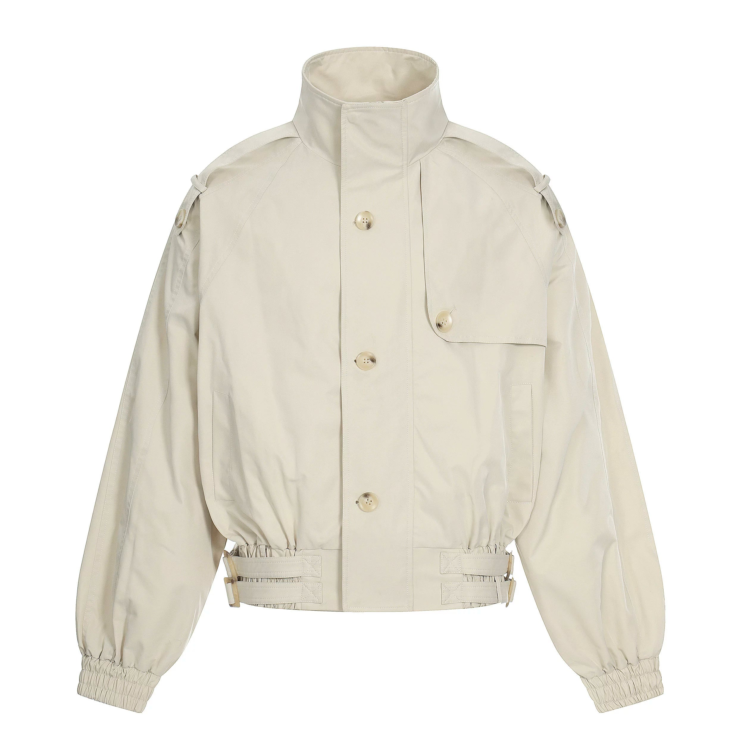 Cinch-Hem Windbreaker Jacket