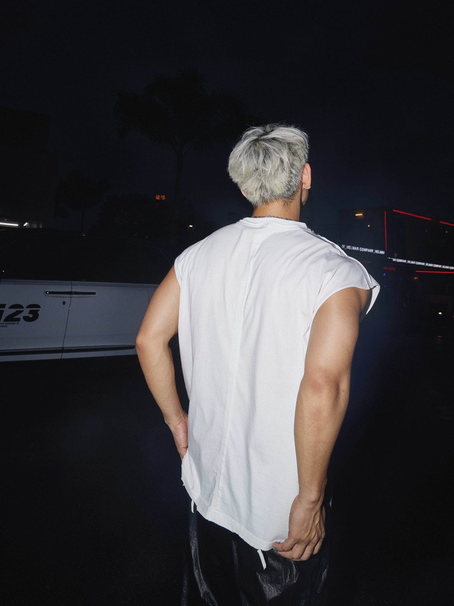 Sleeveless Graphic Muscle Tee