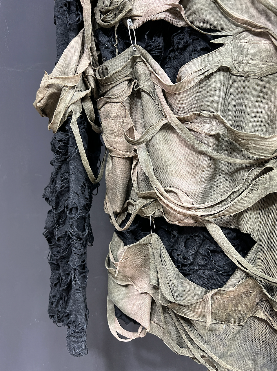 Moss Ruin Chainweb Drape Top