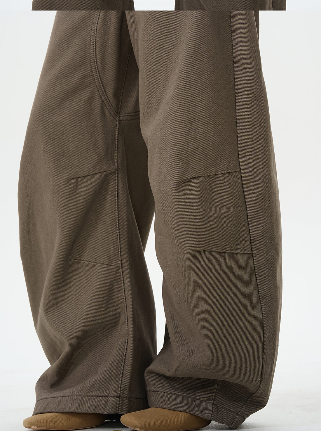 Brown Skater Wide Leg Pants