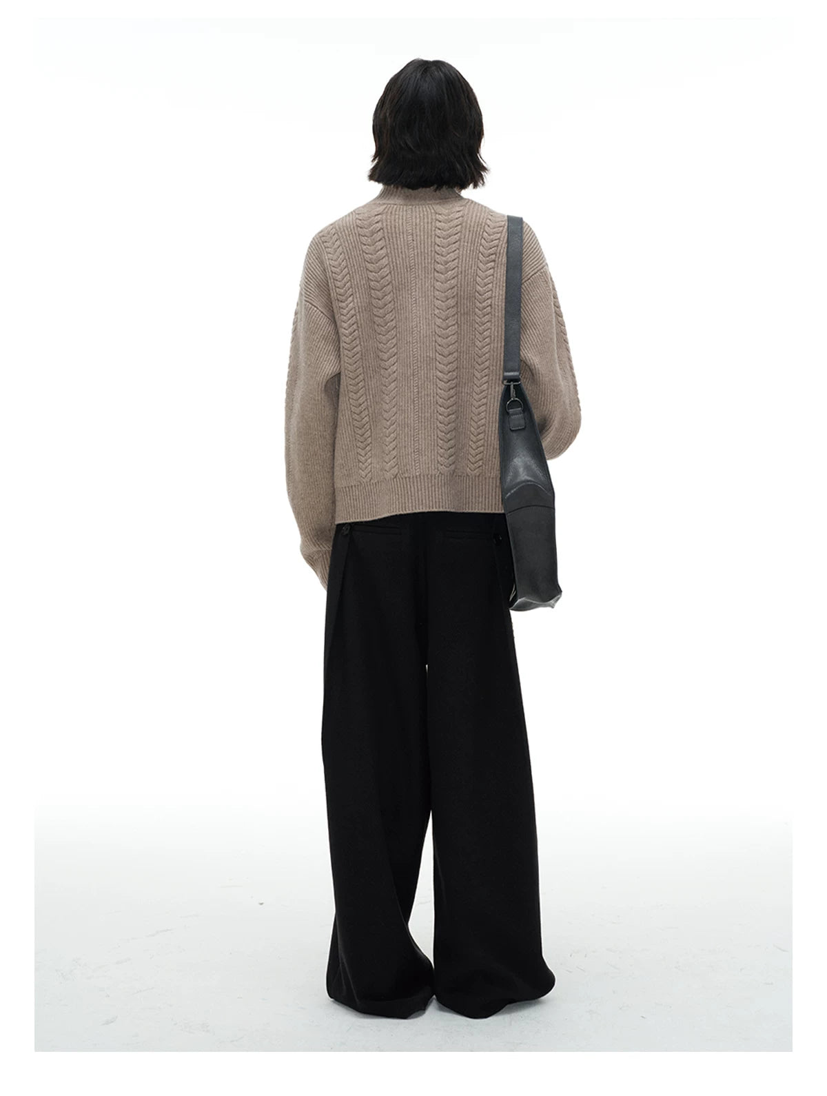 Cozy Cable Zip-Up Wheat Cardigan