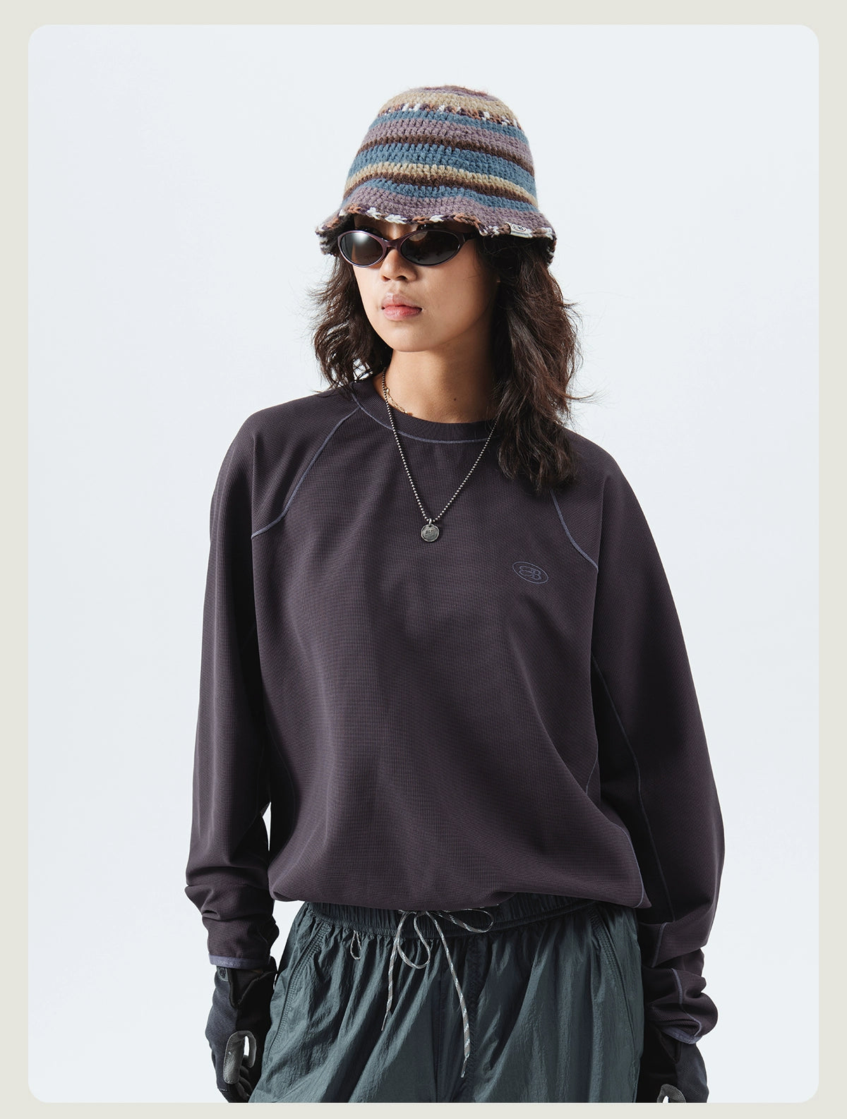 Textured Crewneck Performance Sweatshirt