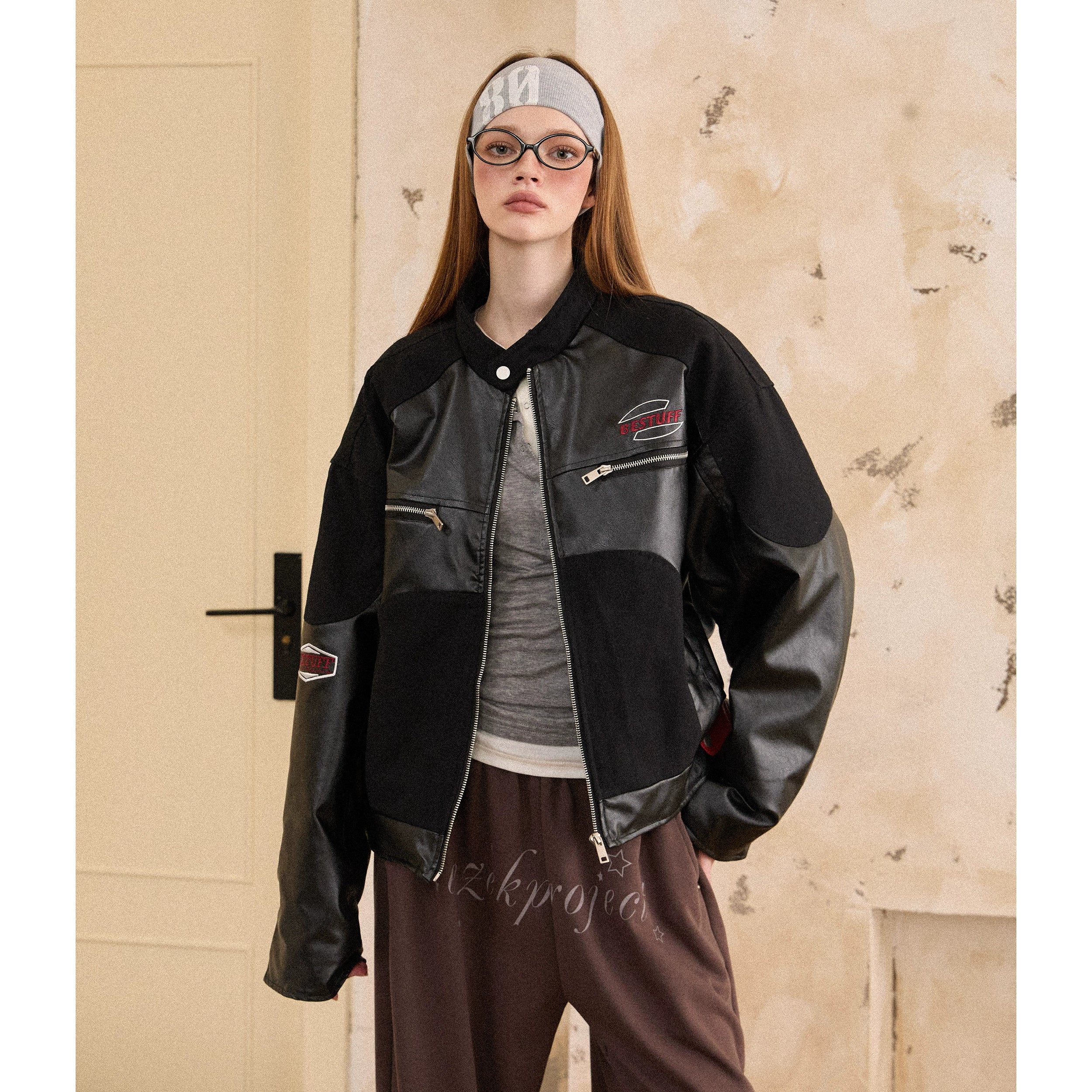 Cropped Moto Jacket