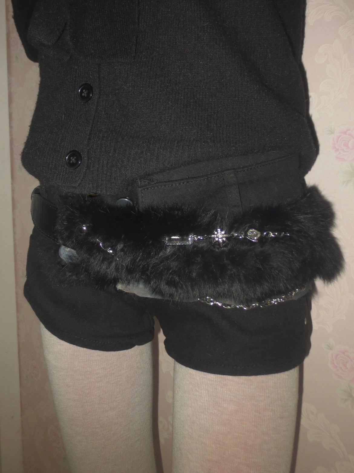 Subculture Rabbit Fur Belt