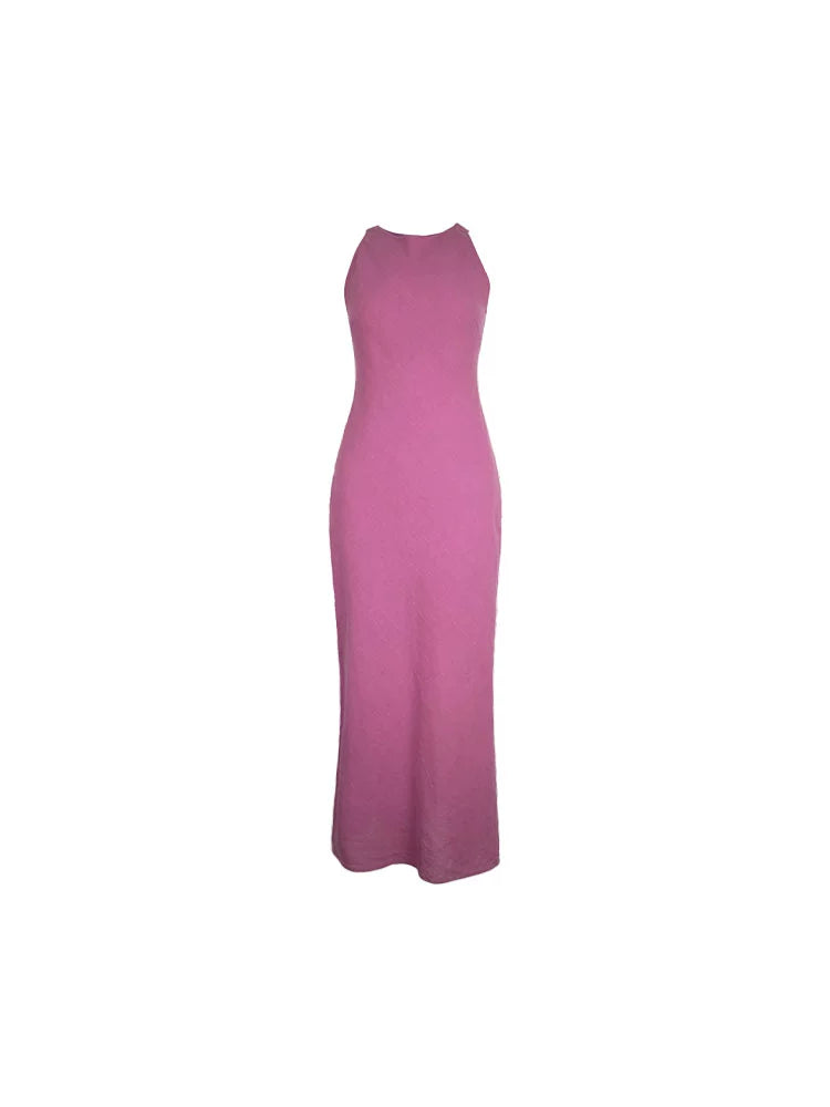 Sleeveless Slit Maxi Dress