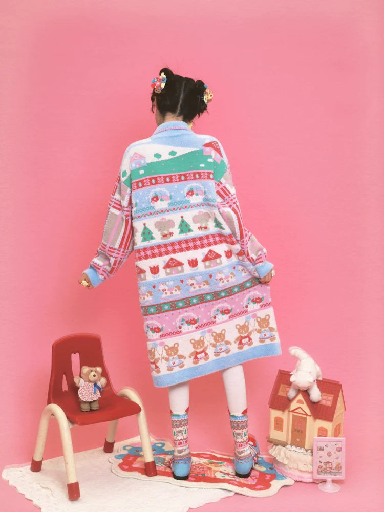 Winter Wonderland Fair Isle Sweater Dress
