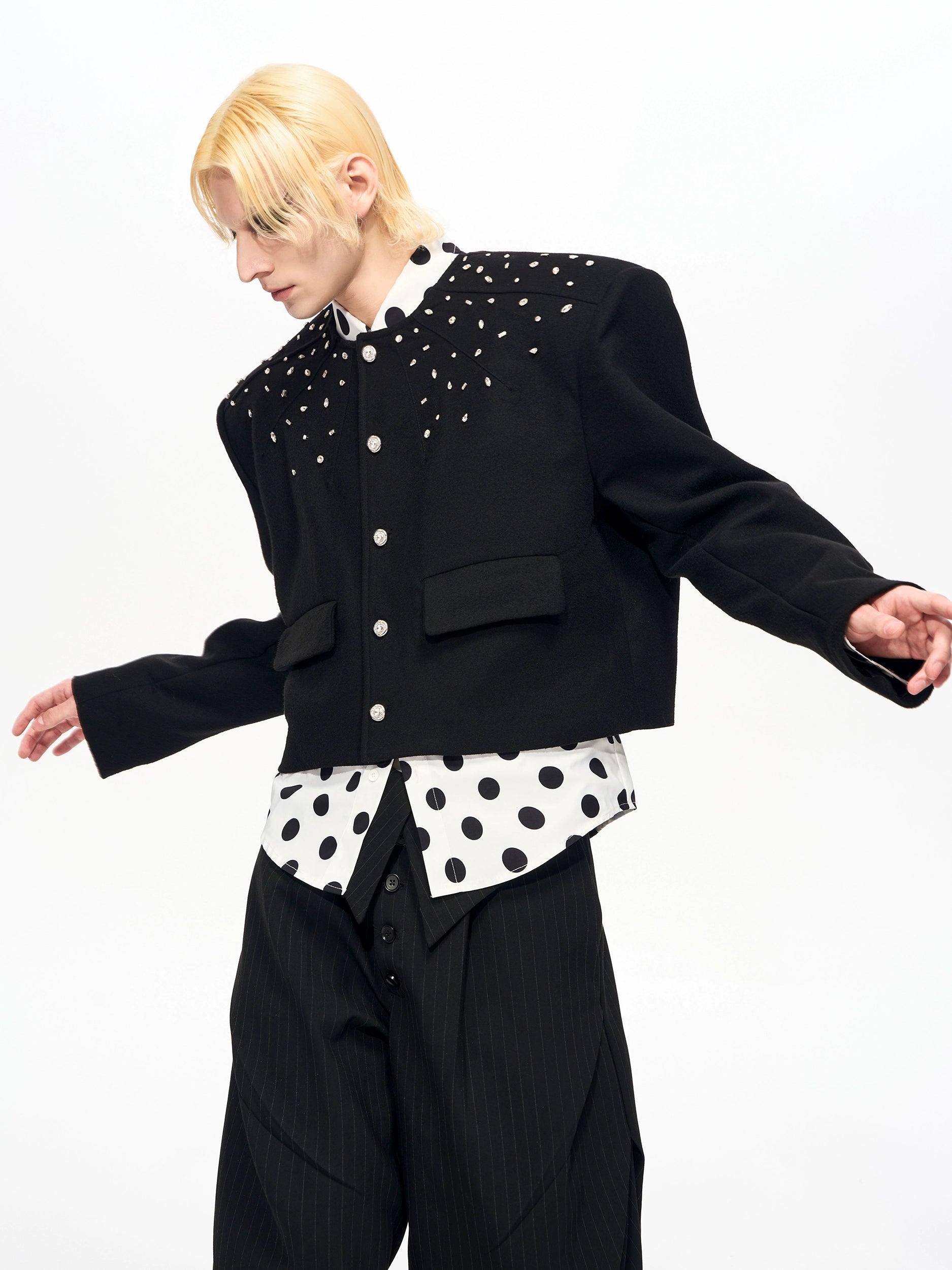 Starfall Eclipse Studded Cropped Jacket