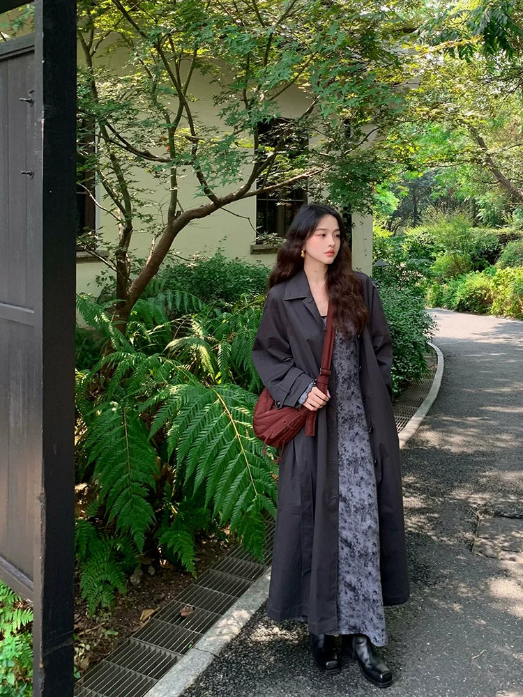 Tie-Waist Trench Coat