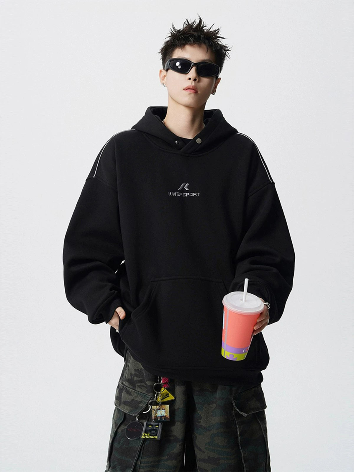 Quartz Track Oversized Sport Hoodie