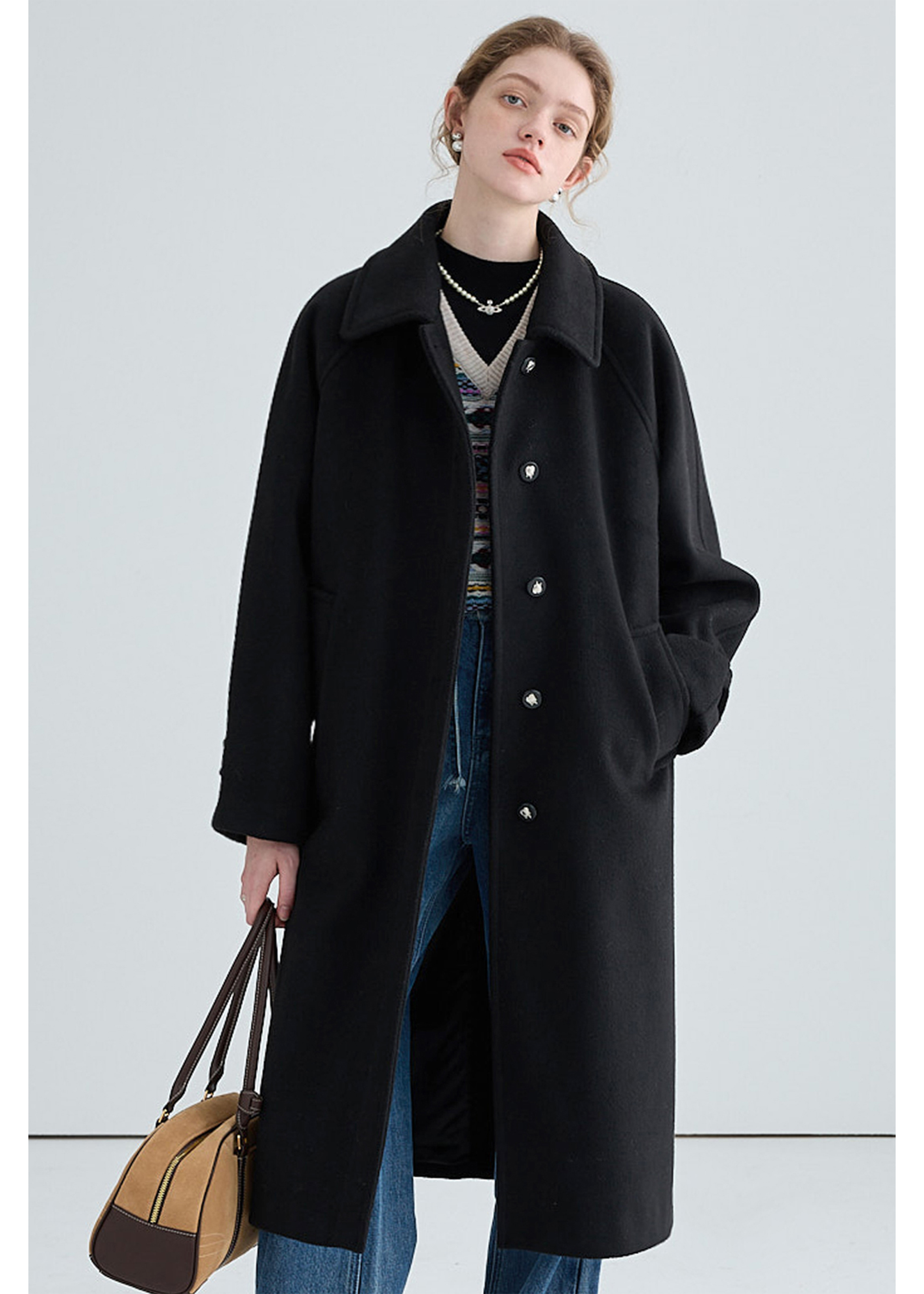 Winter Woolen Down Coat - chiclara