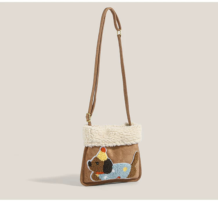 Cozy Pup Party Fleece Mini Crossbody