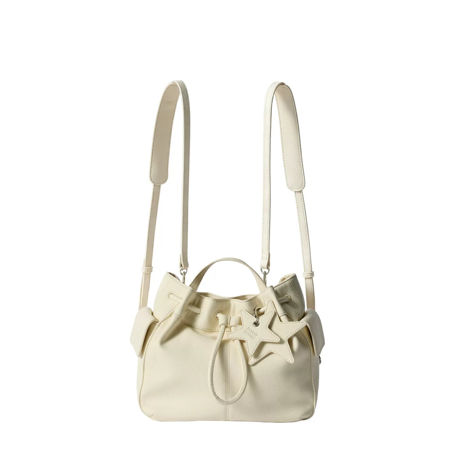 Star-Charm Convertible Drawstring Bucket Bag - view 6