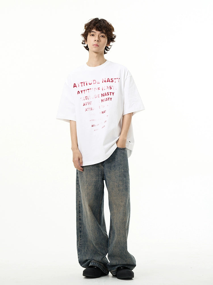Attitude Nasty Graphic Oversized T-Shirt