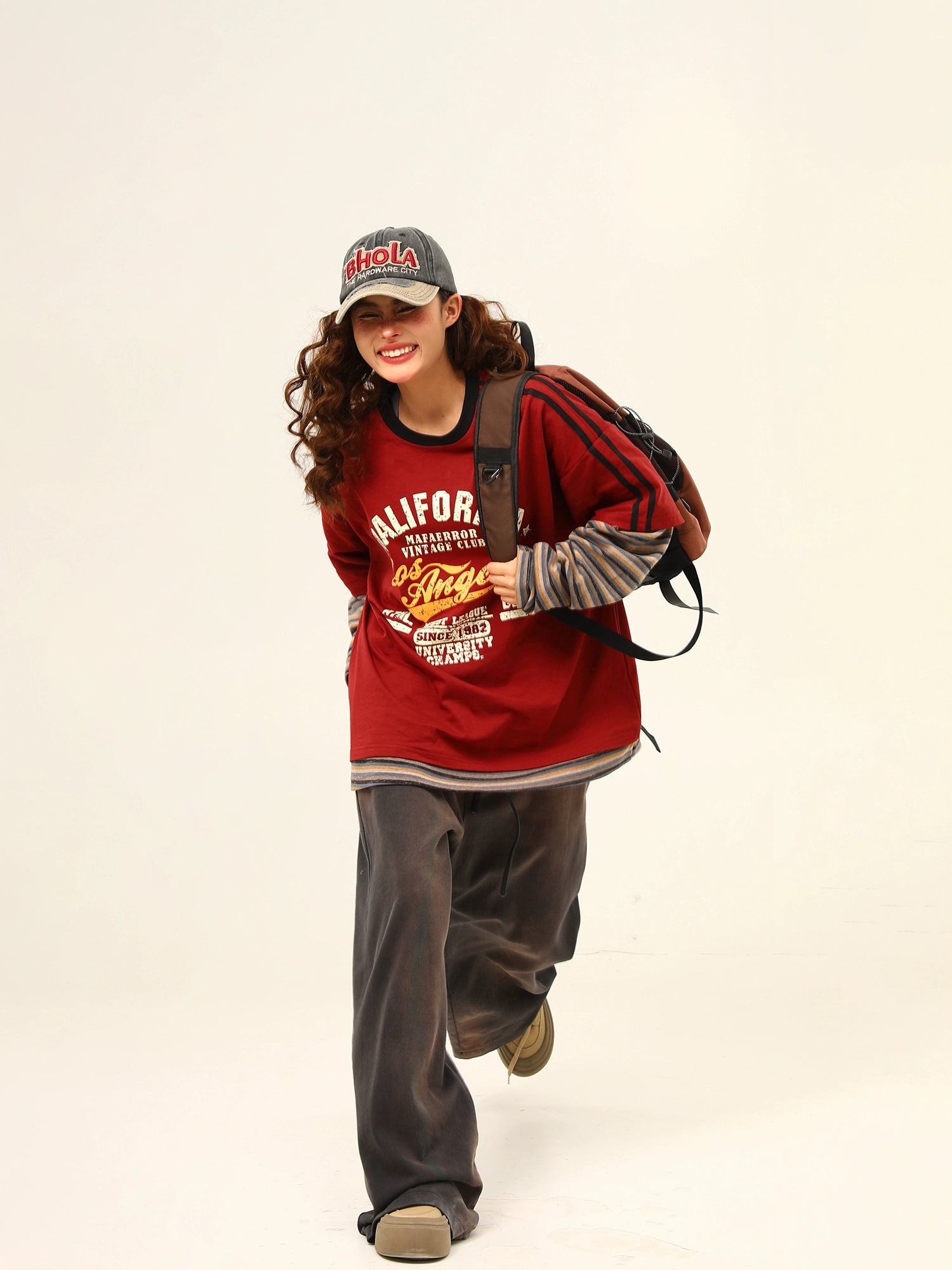 Retro Varsity Layered Street Tee