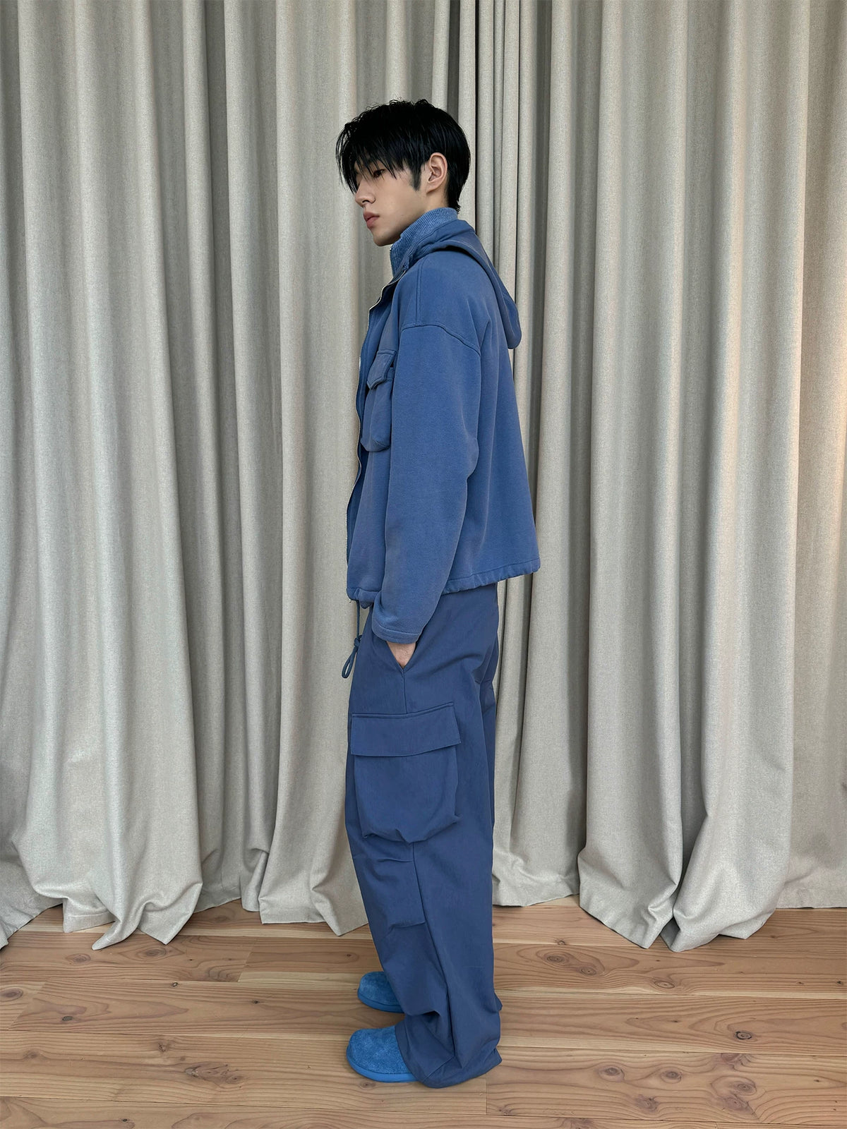 Haven Pleated Wide-Leg Cargo Pants