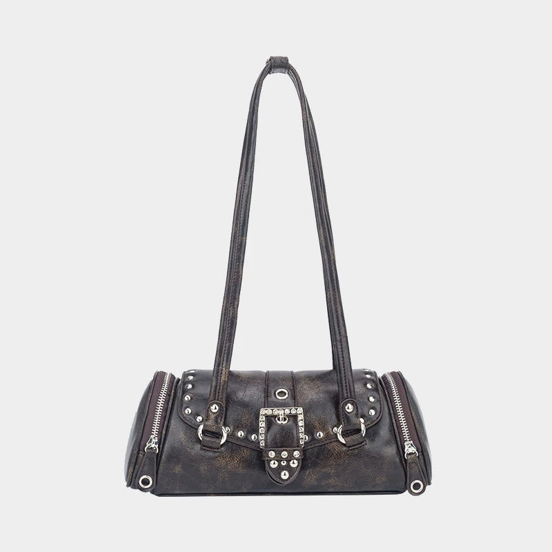 Rivet Relic Buckle Barrel Bag
