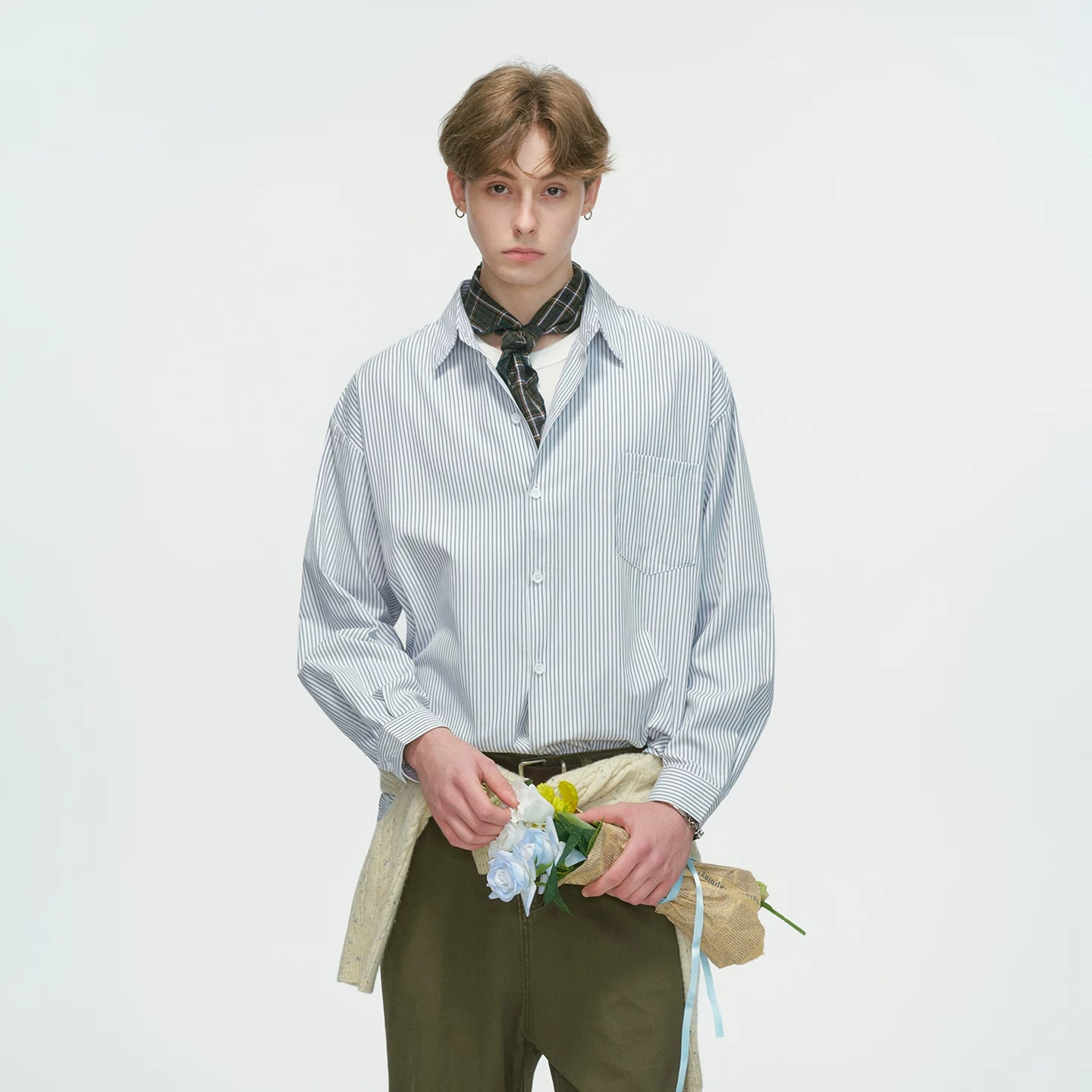 Verde Stripe Breeze Overshirt