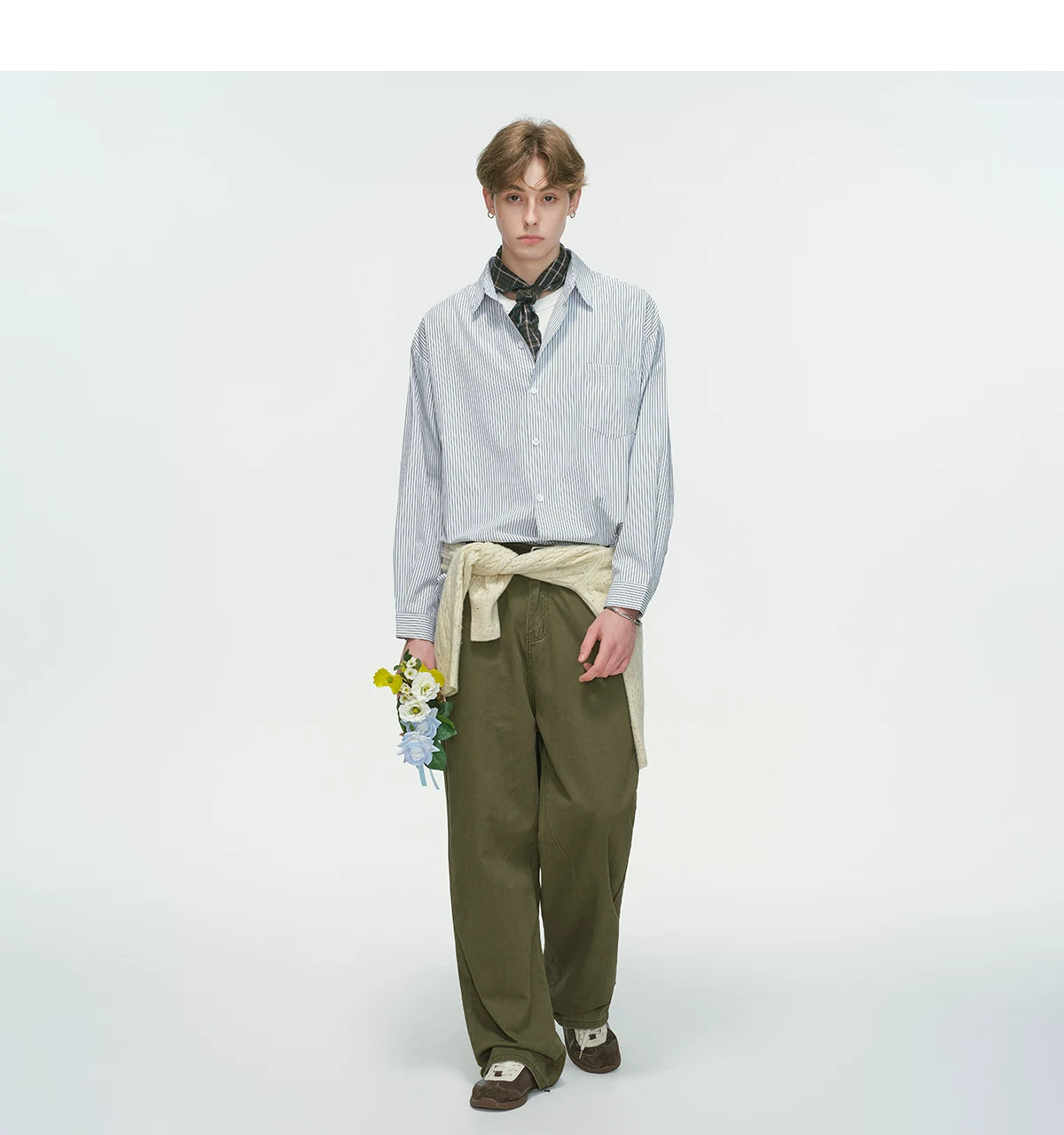 Verde Stripe Breeze Overshirt