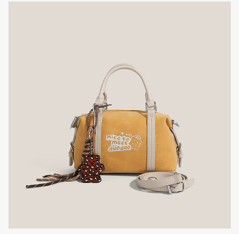 Doodle Charm Barrel Bag