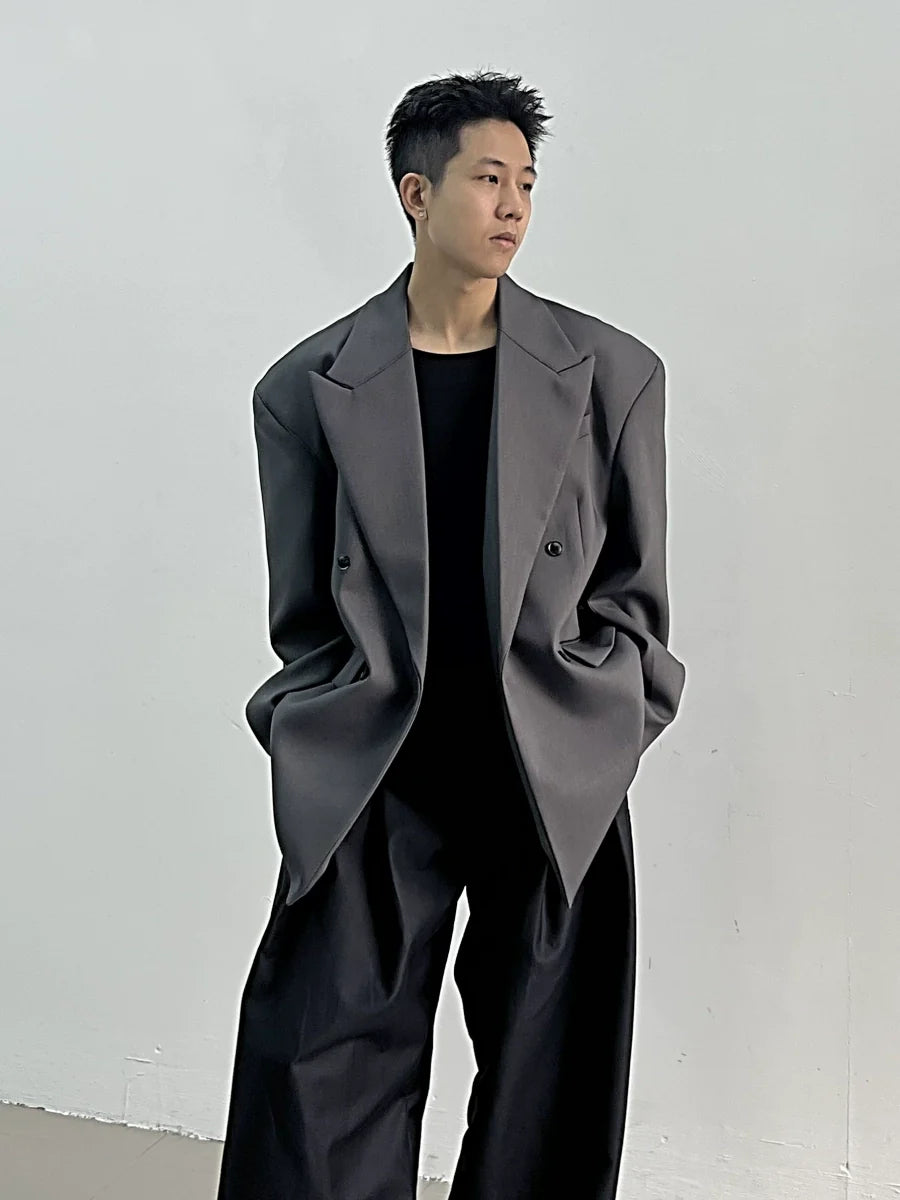 Midnight Frame Oversized Blazer