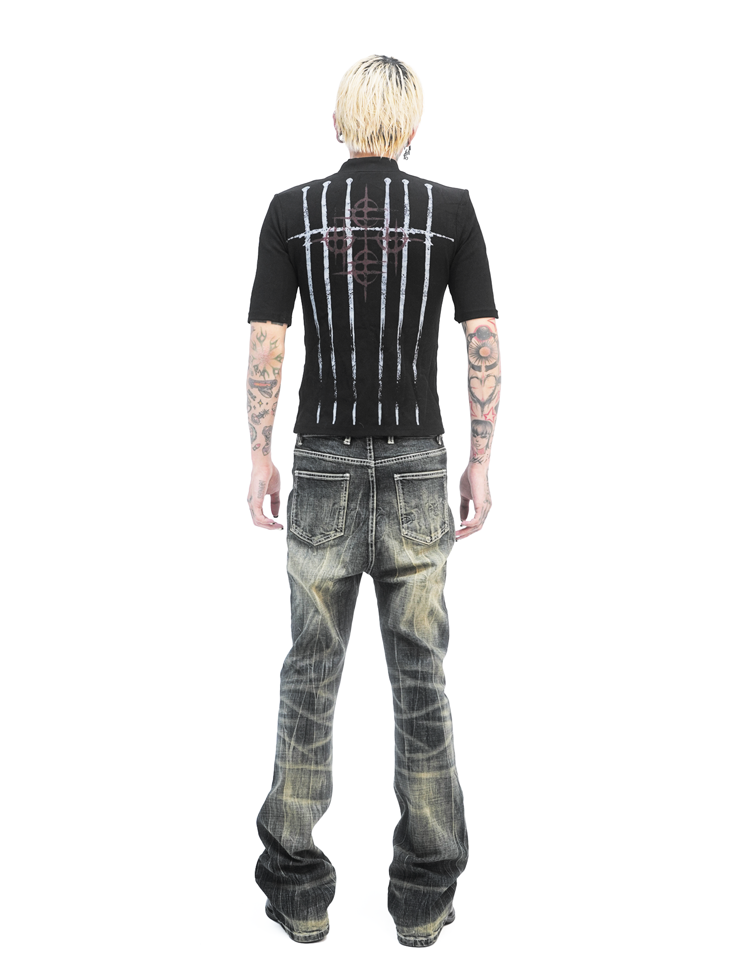 Crimson Sigil Spire Mockneck Tee