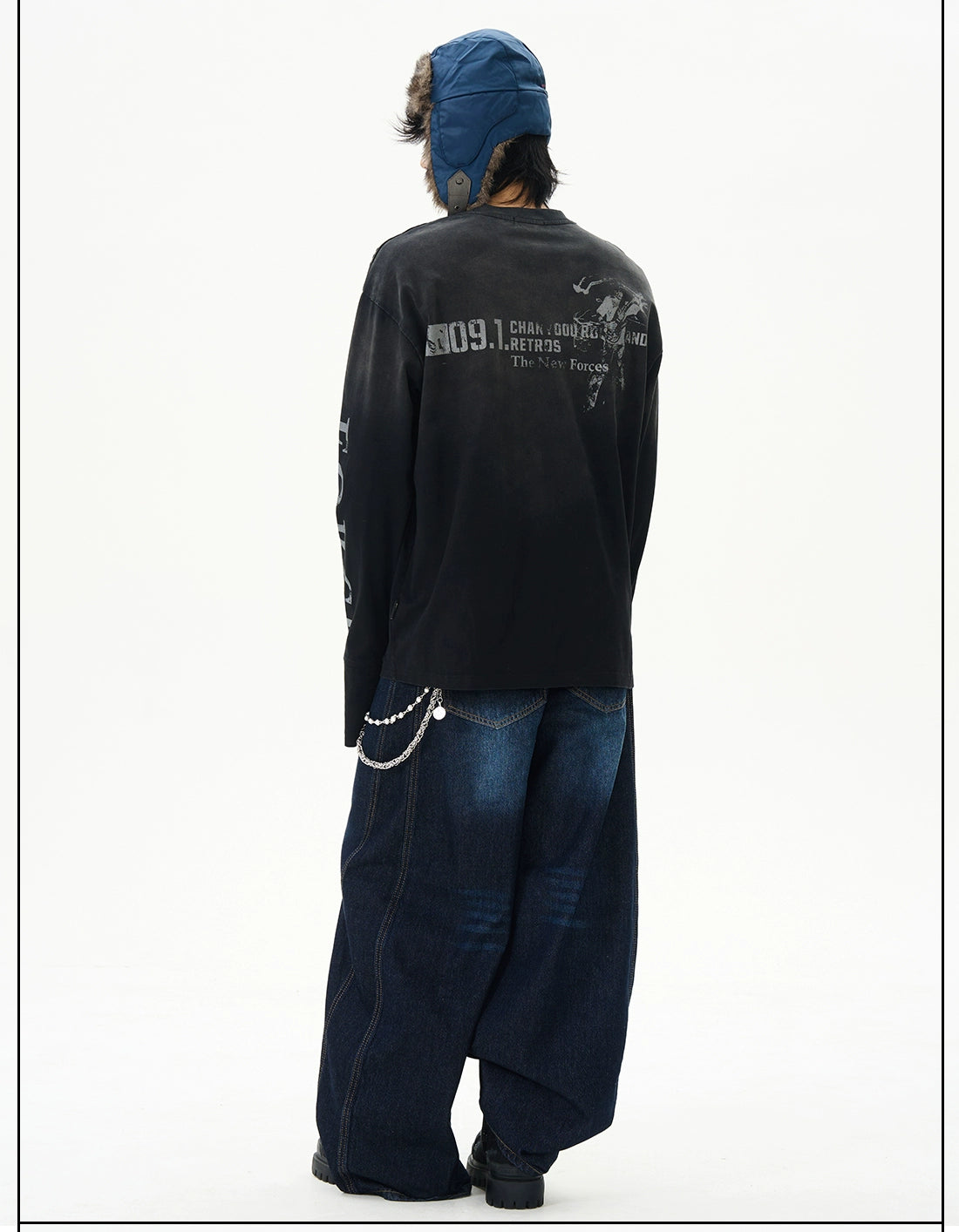 Distressed Force Graphic Long Sleeve Tee