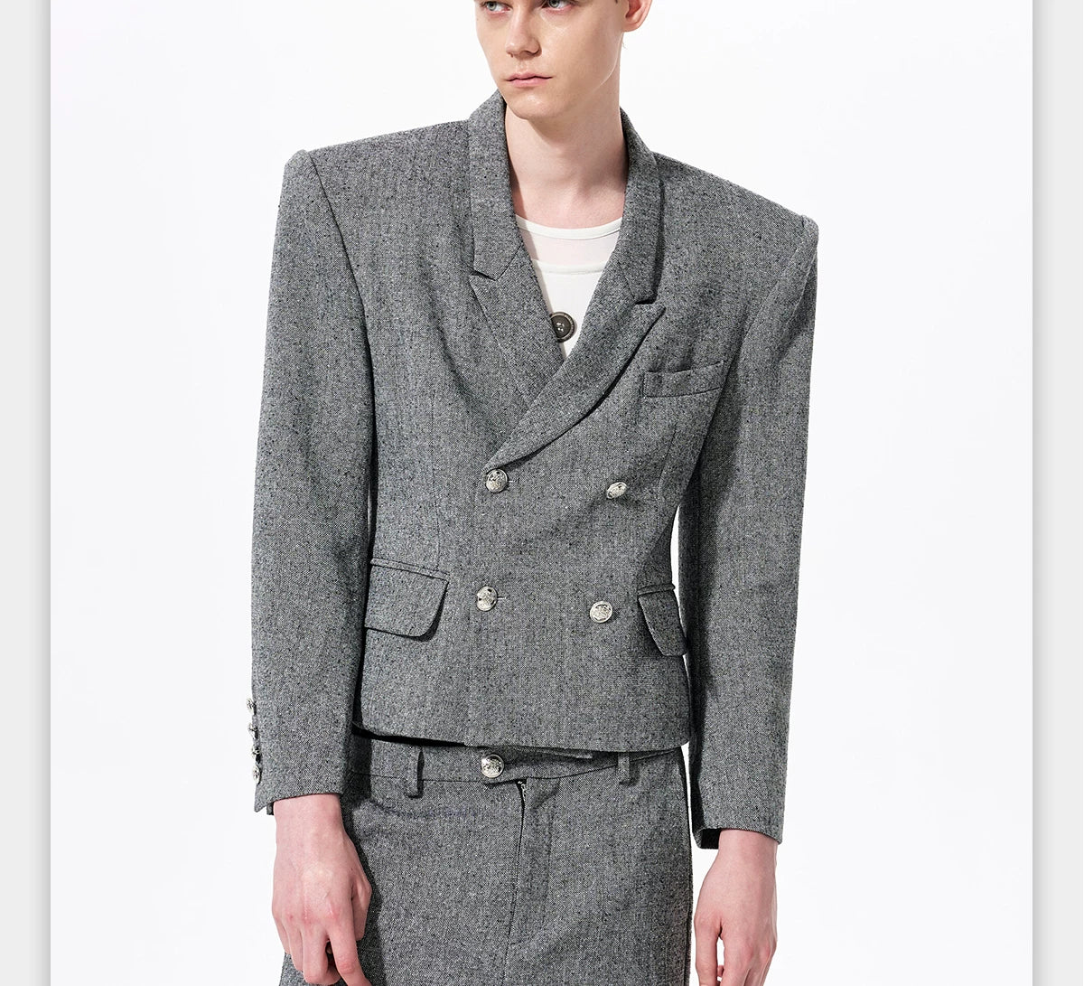 Granite Muse Cropped Blazer