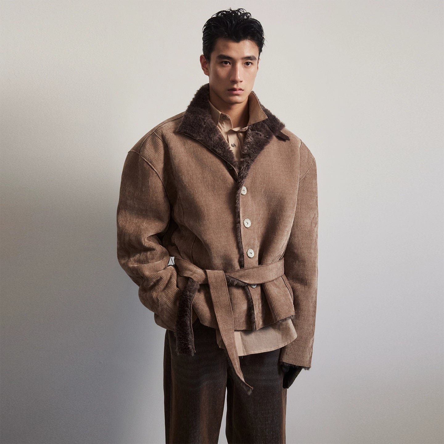 TimberFleece Belted Cord Jacket