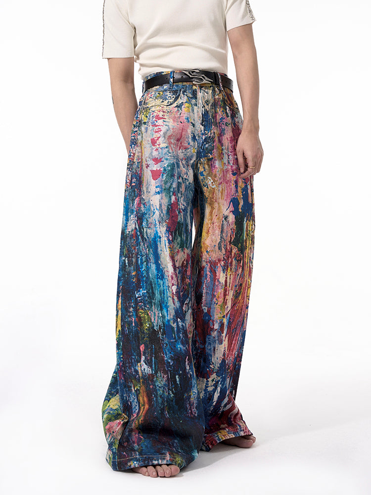 Paint Splatter Jeans
