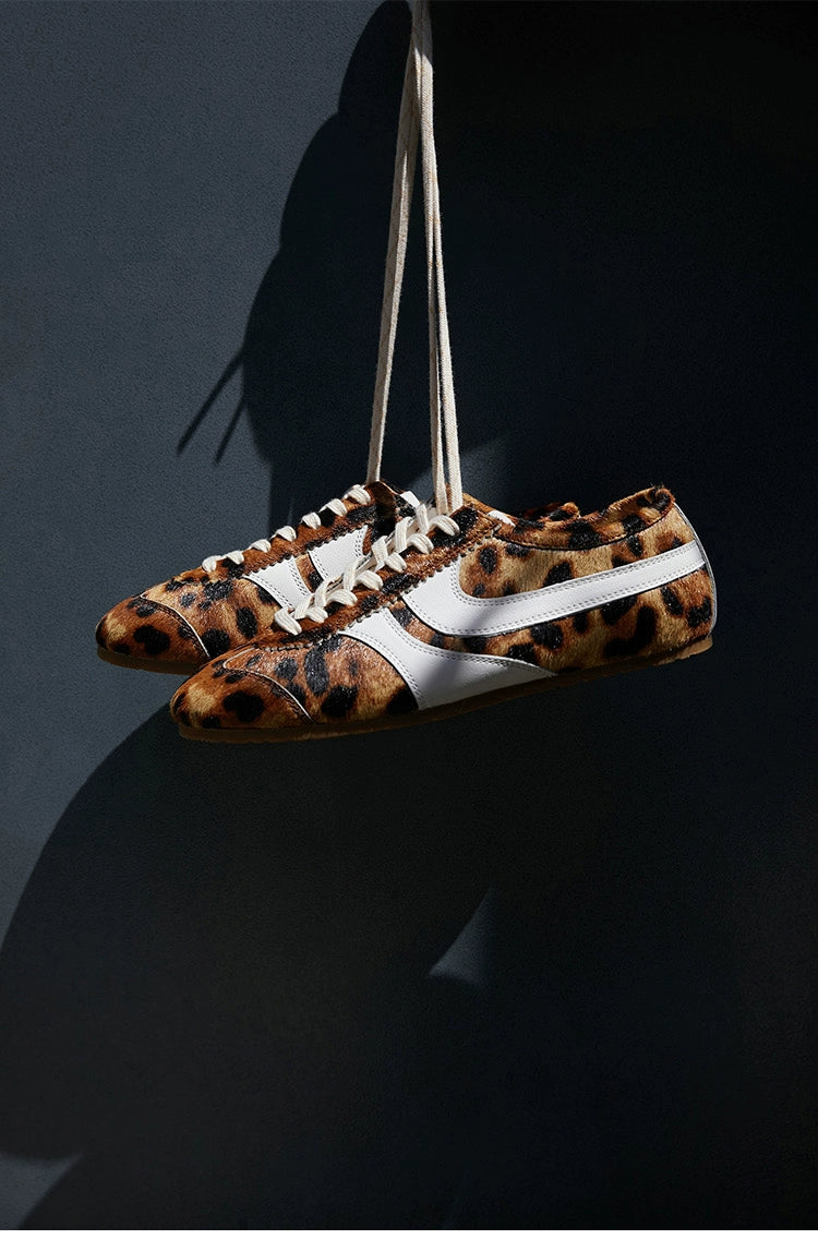 Leopard Print Retro Sneakers