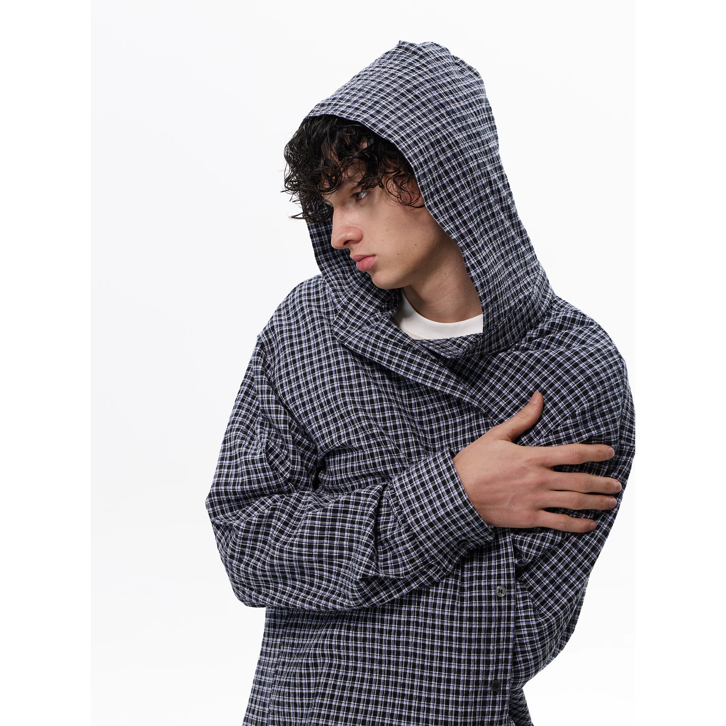 Drape Line Pinstripe Lounge Shirt