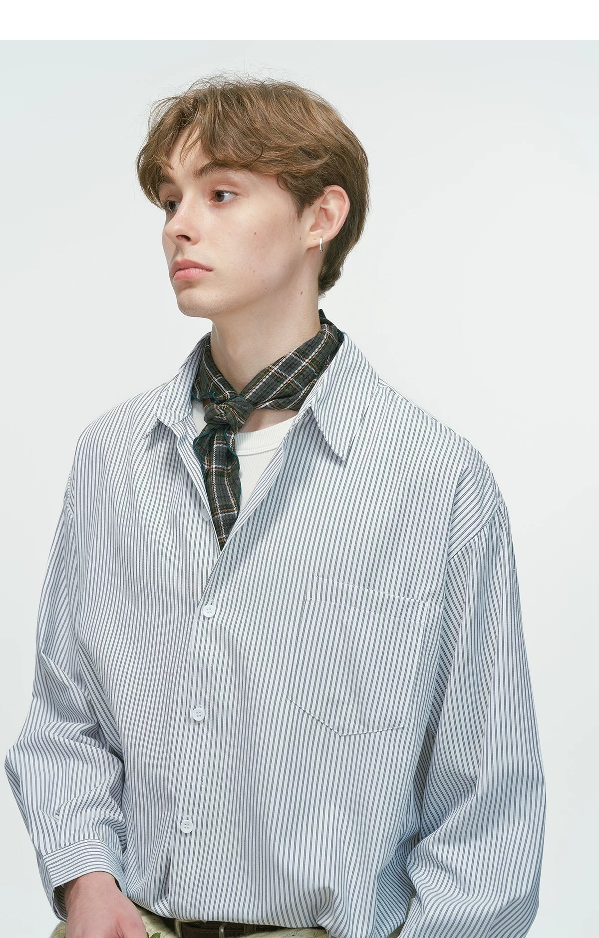 Verde Stripe Breeze Overshirt