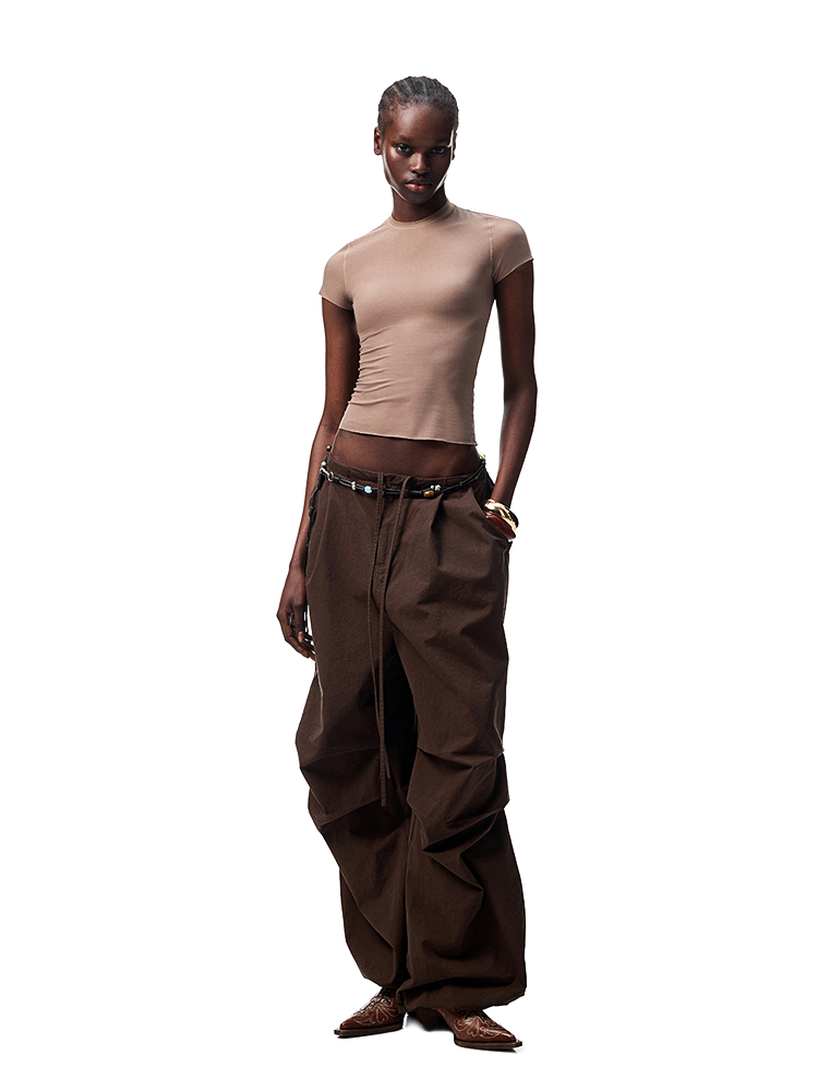 Slim Fit Basic Crop T-Shirt